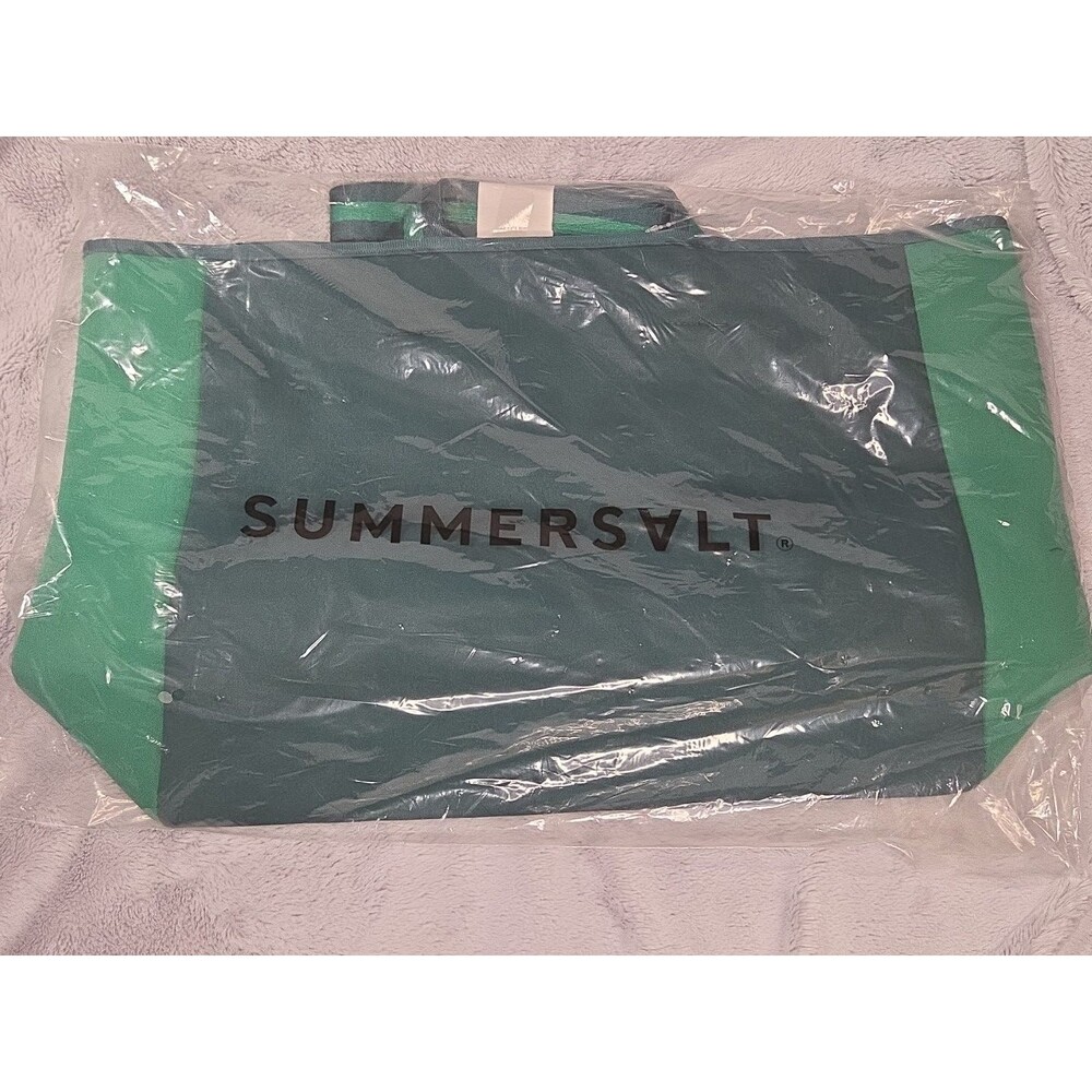 Summersalt Neoprene Green Torquoise Lava Beach Tote Bag Sealed
